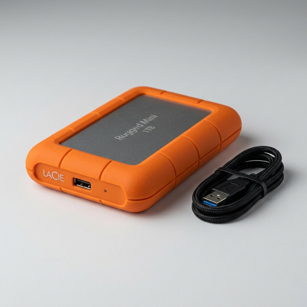 Disque dur externe LaCie Rugged Mini 1TB USB 3.0 (LAC301558)