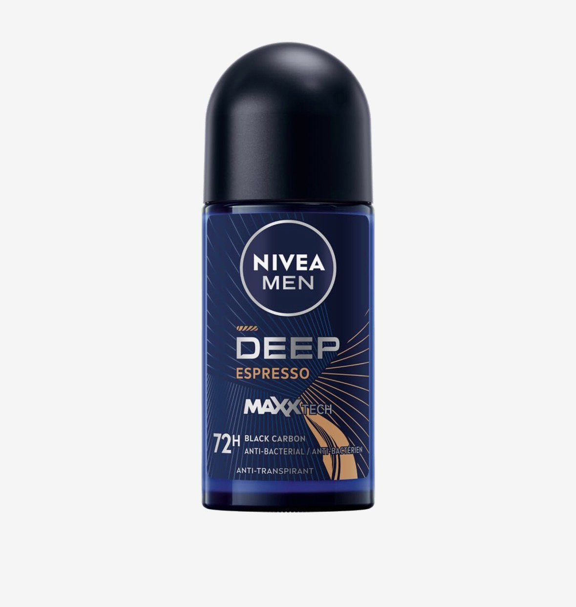 NIVEA Men Deep Black Carbon 48H Antitranspirant Roll-On Deodorant_0