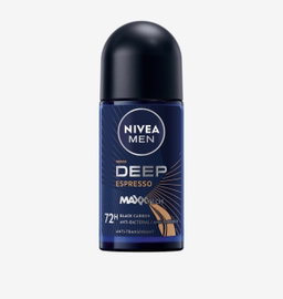 NIVEA Men Deep Black Carbon 48H Antitranspirant Roll-On Deodorant