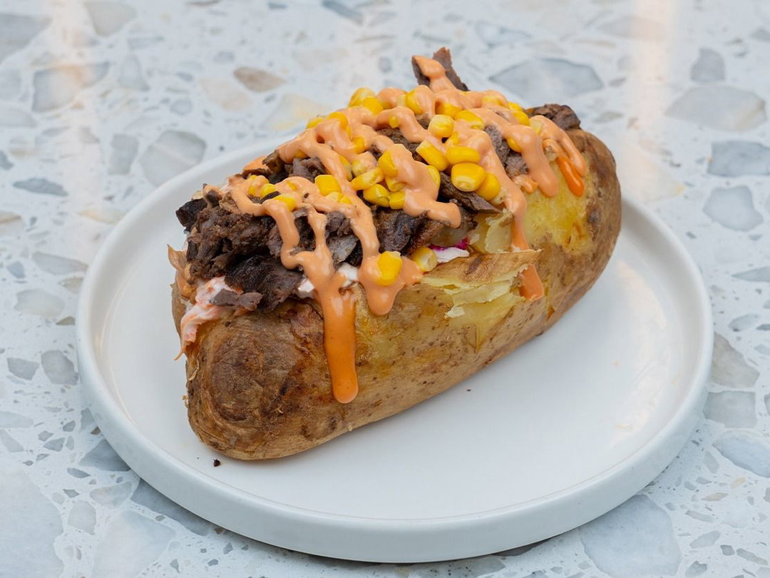 Turkish Potato Meat Shawarma