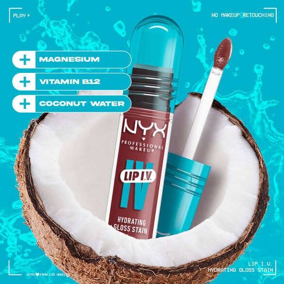 NYX Lip I.V Hydrating Gloss serum - 5ml | ان واي اكس جلوس للشفاه - 5 مل
