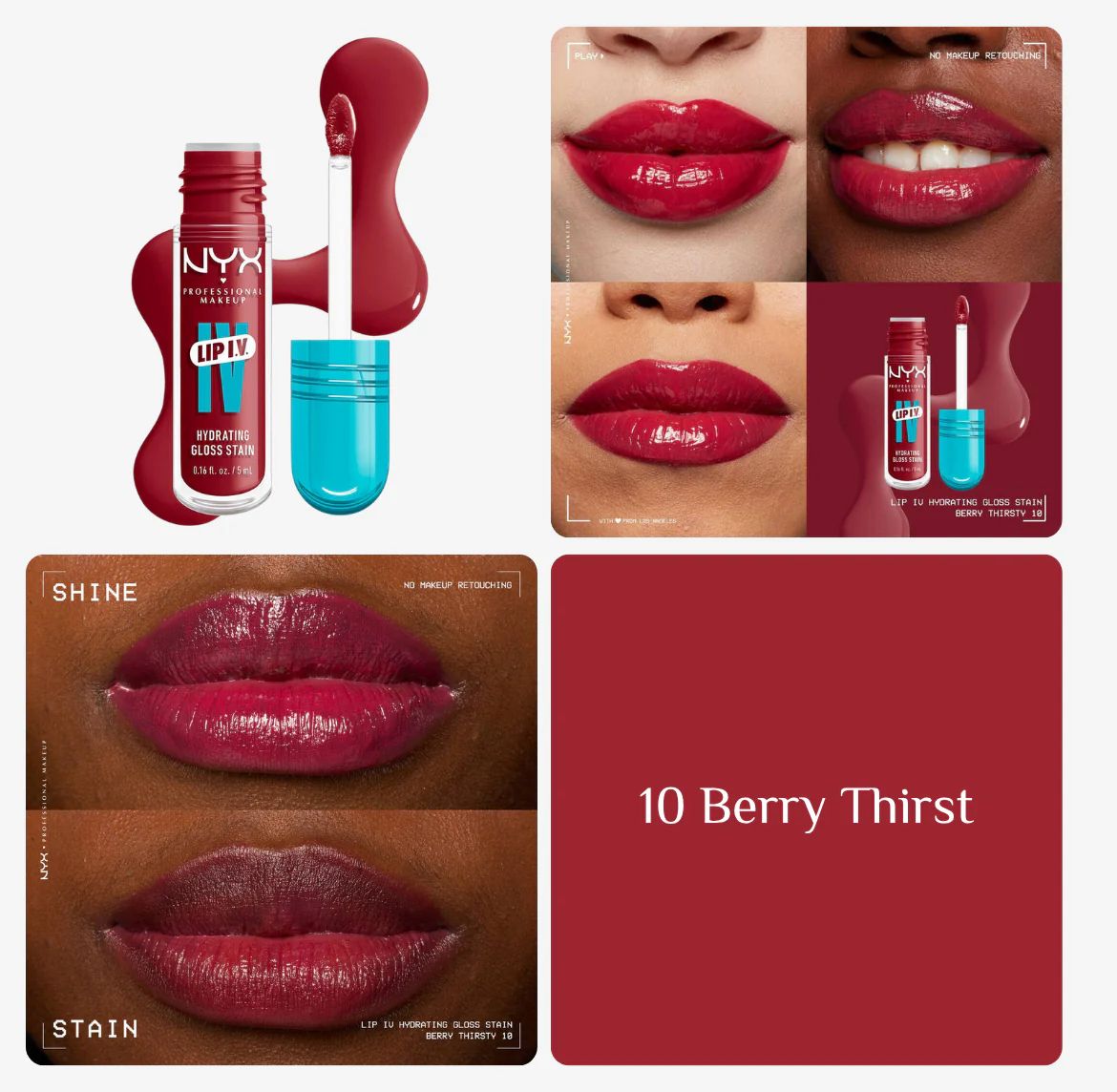 NYX Lip I.V Hydrating Gloss serum - 5ml | ان واي اكس جلوس للشفاه - 5 مل_5