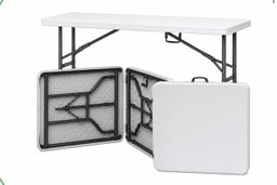 Plastic fold up table