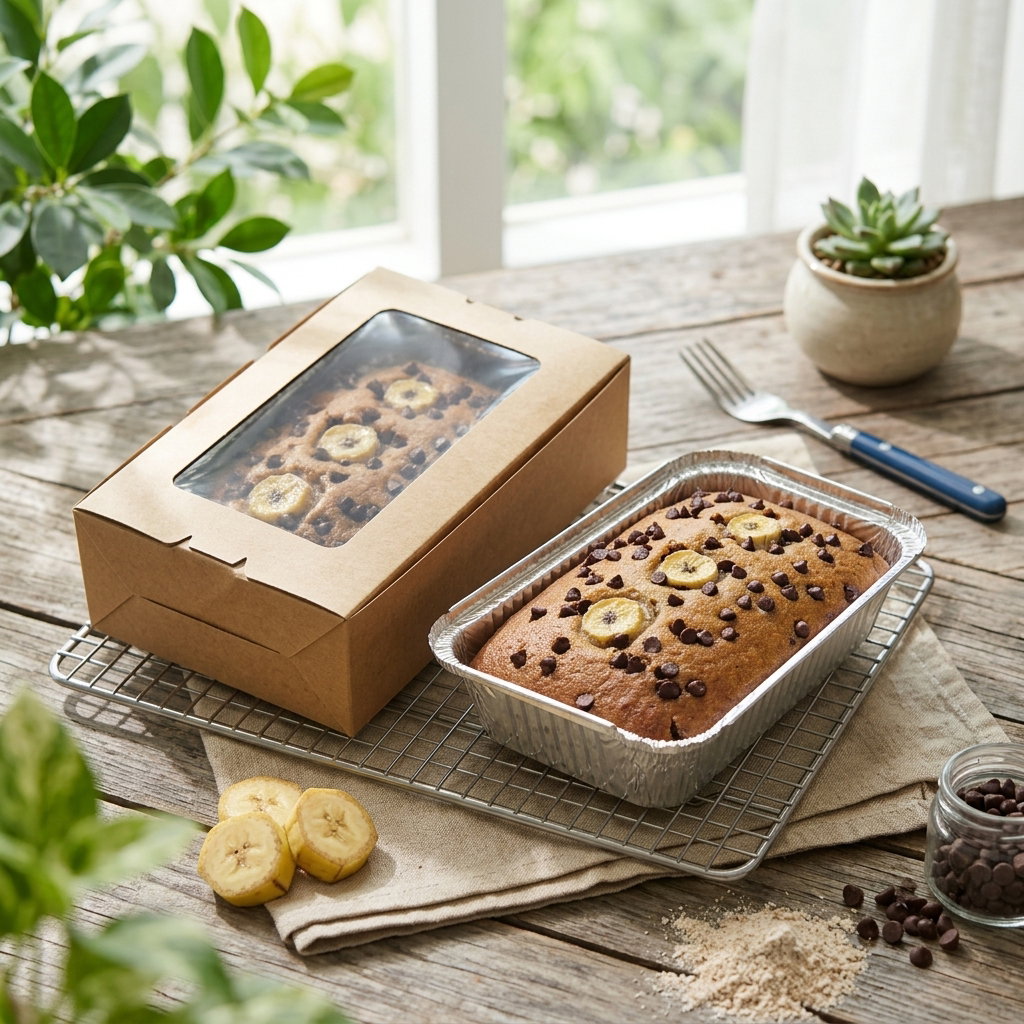 Eggless Banana Loaf Cake