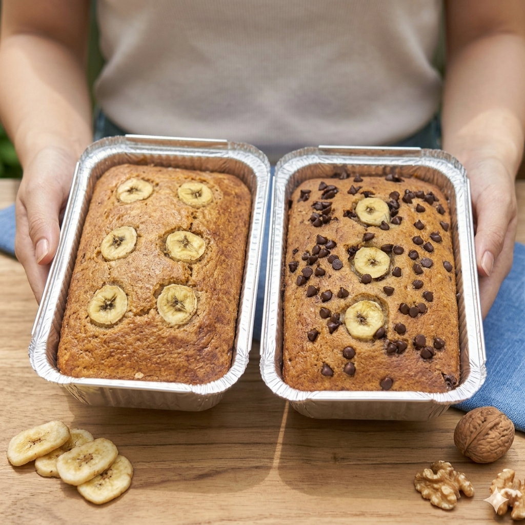 Eggless Banana Loaf Cake_3