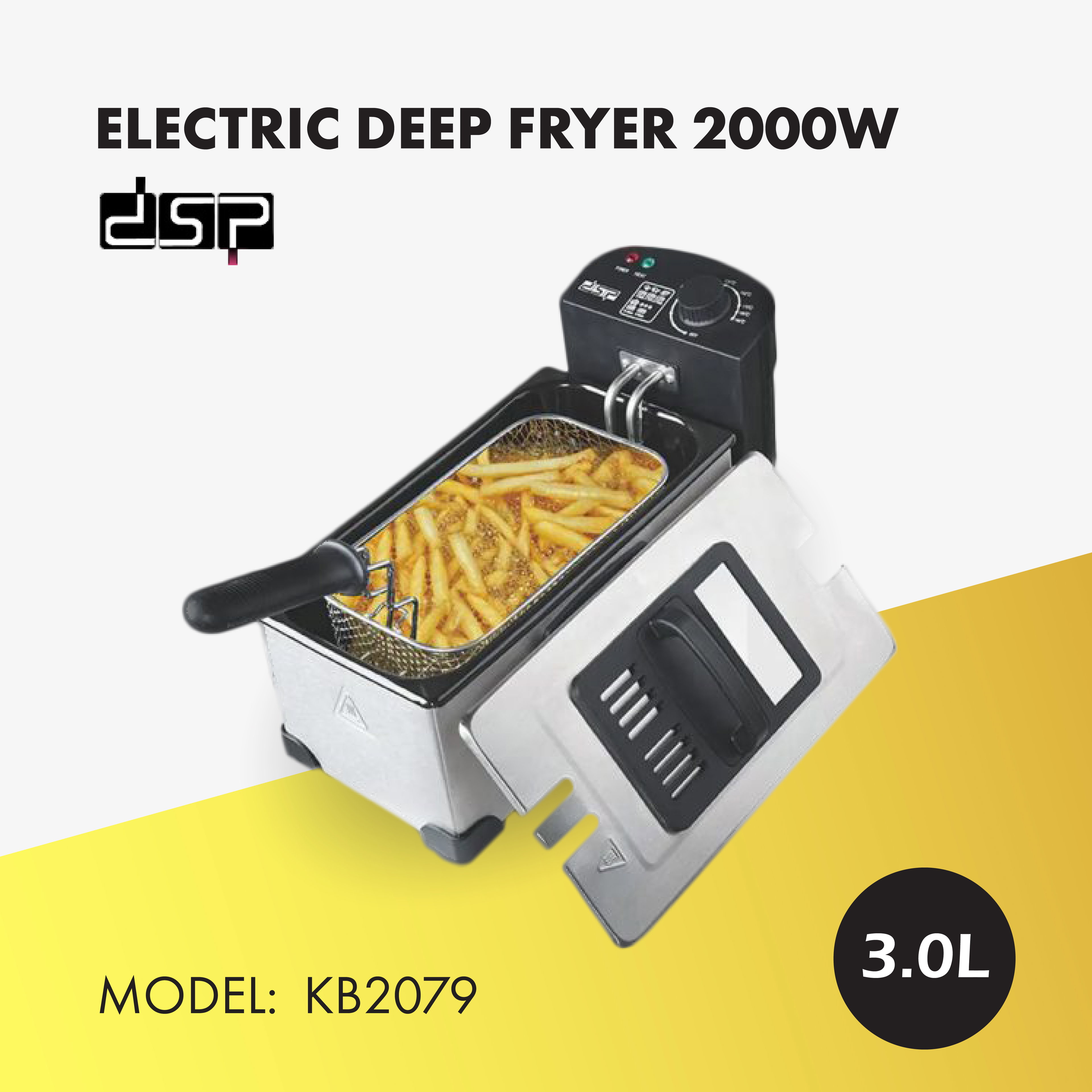 DSP ELECTRIC DEEP FRYER 3.5L KB2079