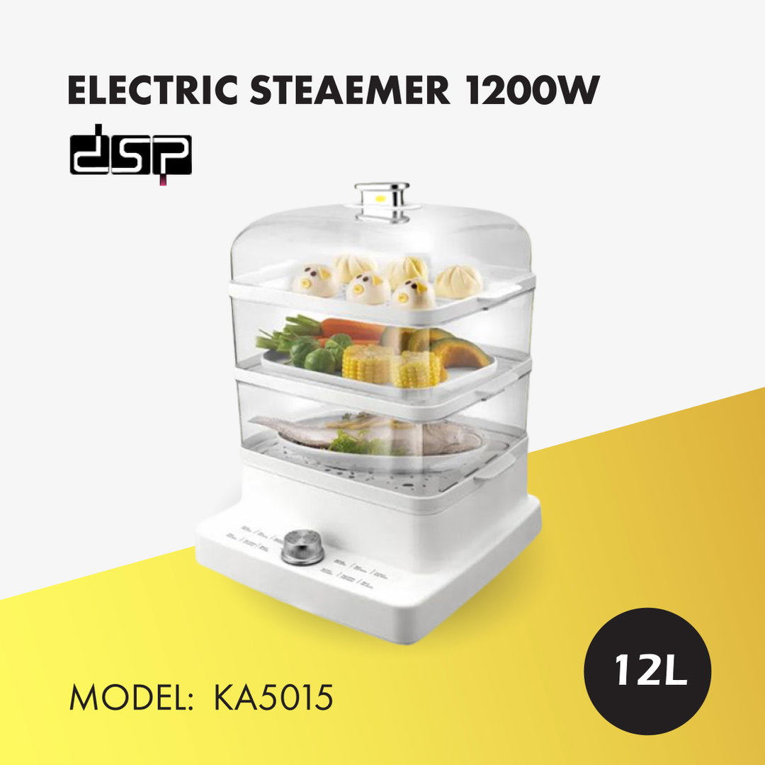DSP ELECTRIC STEAEMER 1200W 12L KA5015