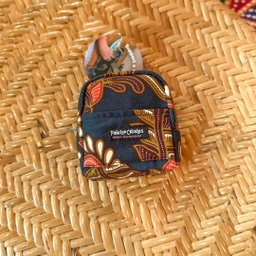 Handmade Batik Mini Backpack Charm 