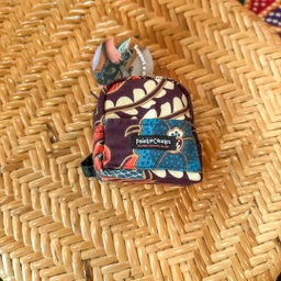 Handmade Batik Mini Backpack Charm 