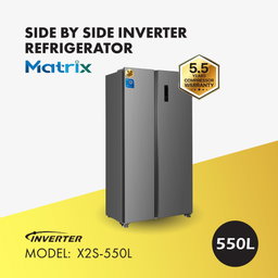 MATRIX SIDE BY SIDE INVERTER FRIDGE 500L (X2S-550L)