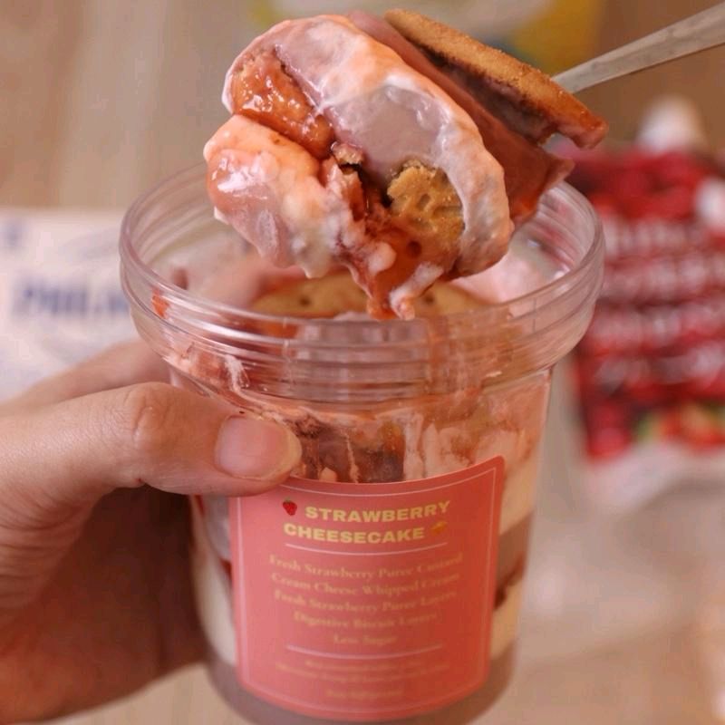 Strawberry Cheesecake Pudding