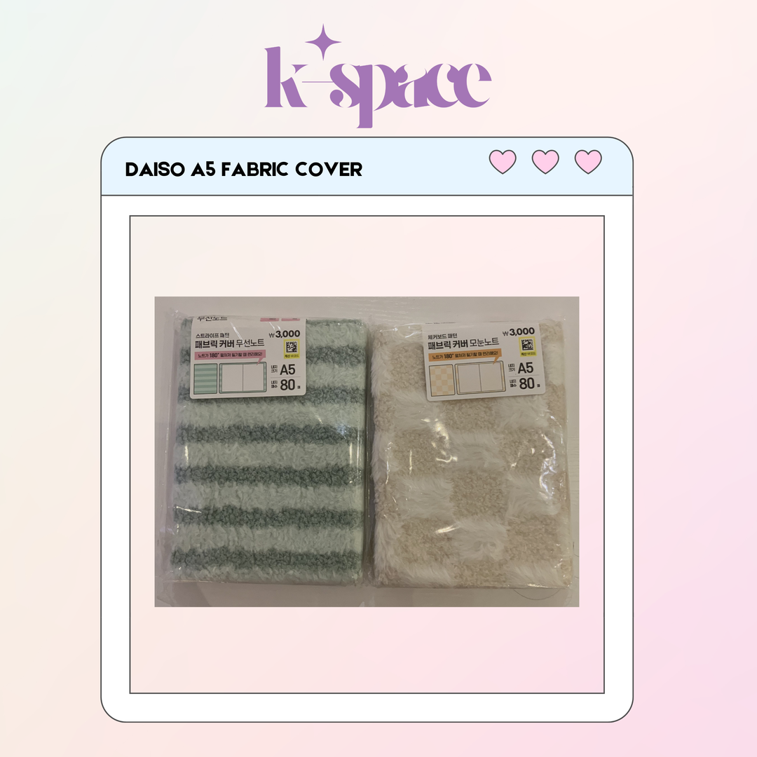 Daiso A5 Fabric Cover