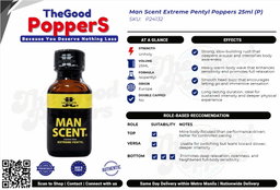 Man Scent Extreme Pentyl Poppers 25ml (JJ) (P)