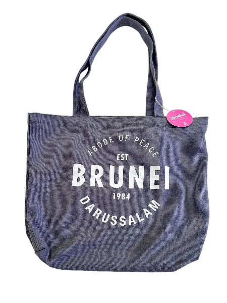 Brunei Tote Bag Navy Grey_0