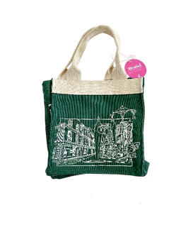 Brunei Jute Bag Bandar Sketch (Green)