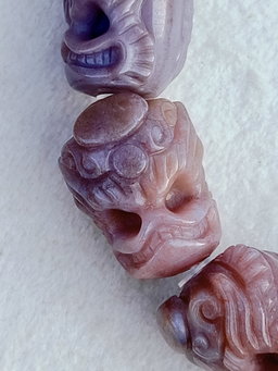 Rare Pink Xi Zhu 喜主 Bracelet 🤍 Xiang Xiong Agate • Collector Series • 16×12mm