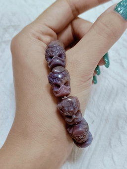 Rare Pink Xi Zhu 喜主 Bracelet 🤍 Xiang Xiong Agate • Collector Series • 16×12mm