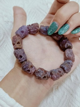 Rare Pink Xi Zhu 喜主 Bracelet 🤍 Xiang Xiong Agate • Collector Series • 16×12mm