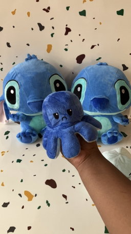 Peluche pieuvre réversible 
