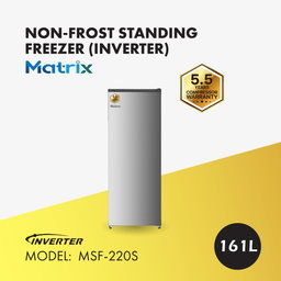 MATRIX NON-FROST INVERTER STANDING FREEZER 220L (MSF-220S)