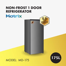 MATRIX 1 DOOR FRIDGE 175L (MD-175S)