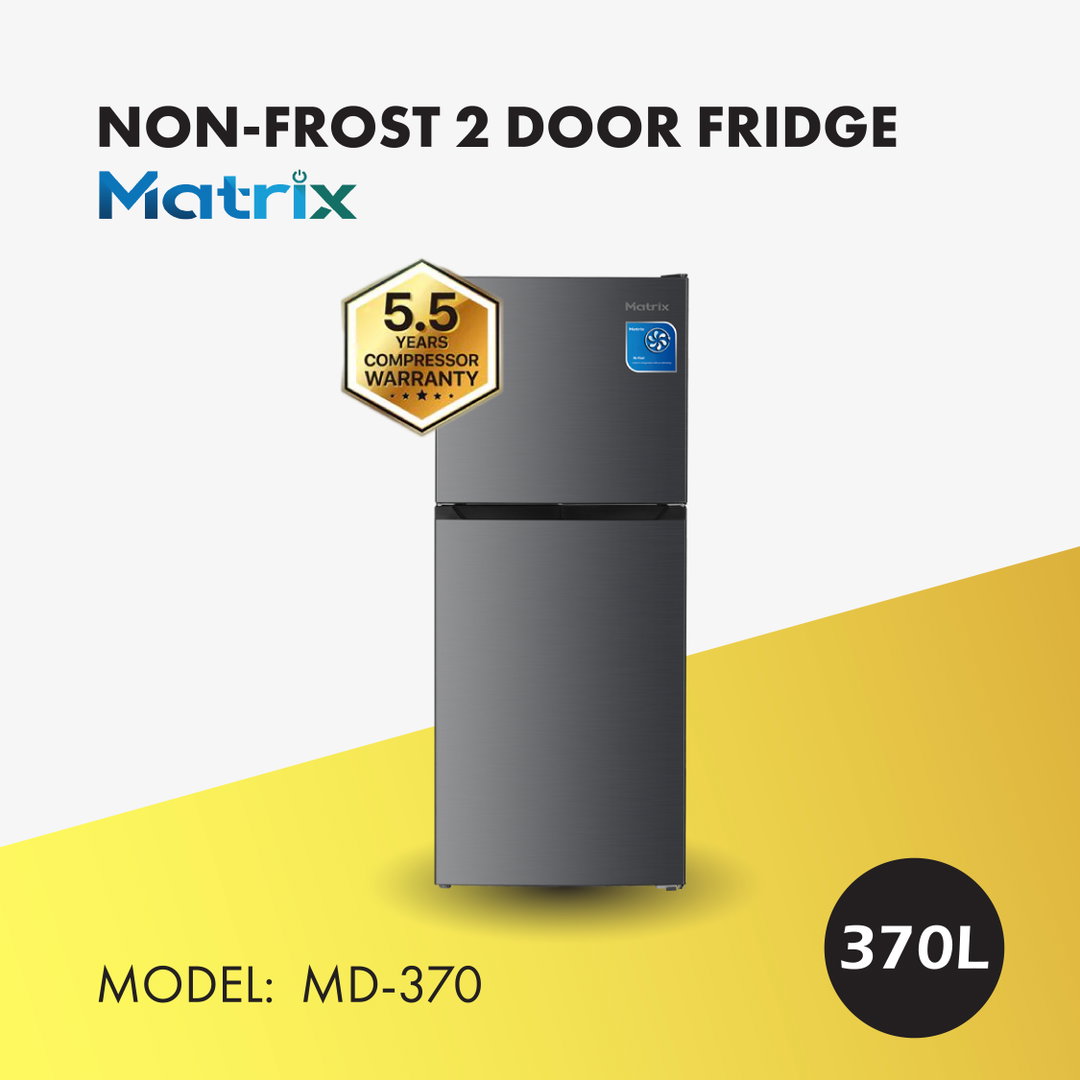 MATRIX 2-DOORS FRIDGE 370L (MD-370S)