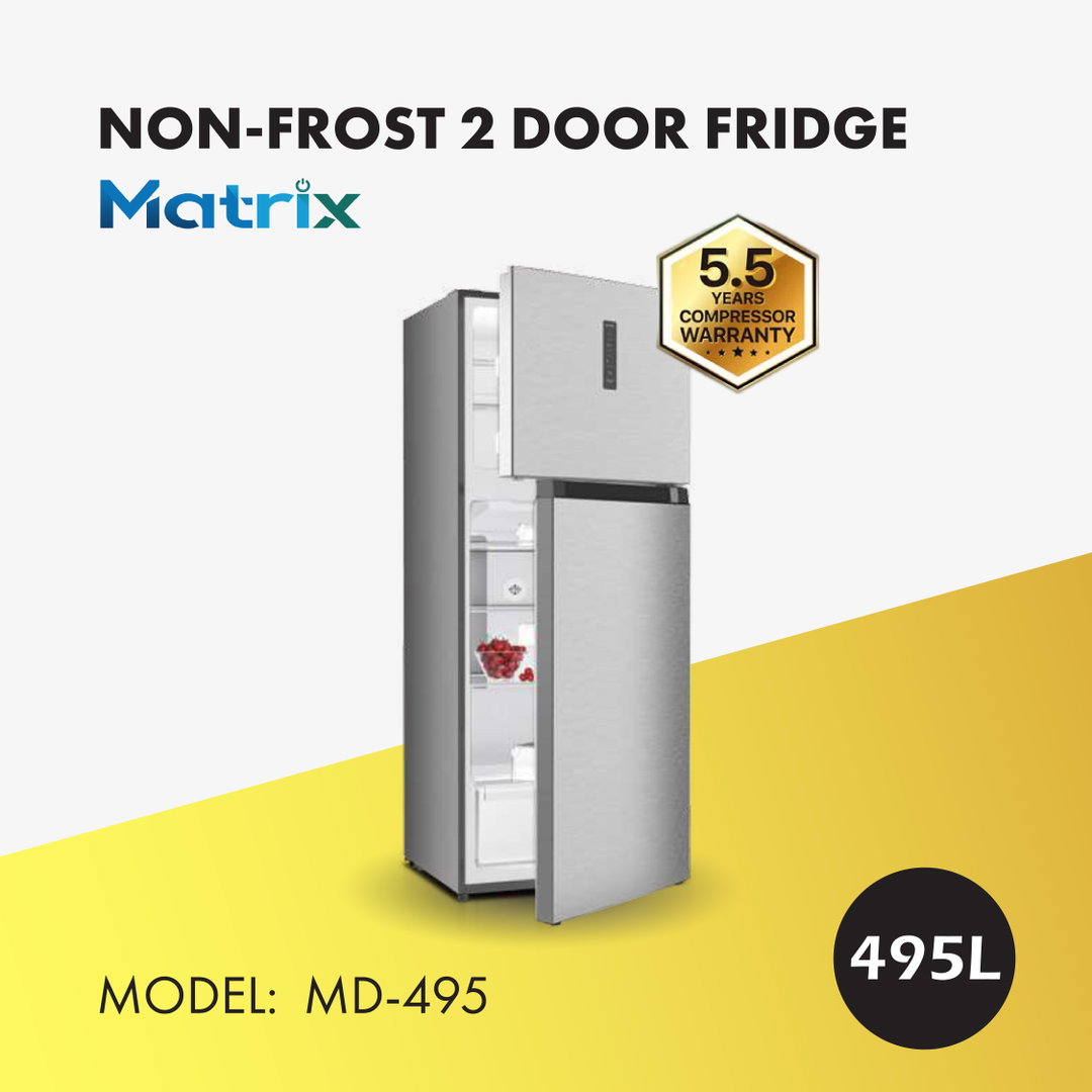 MATRIX 2-DOORS FRIDGE 495L (MD-495S)