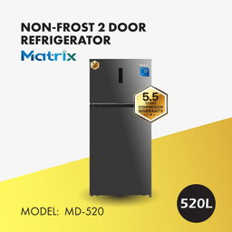 MATRIX 2-DOORS FRIDGE 520L (MD-520S)