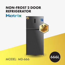 MATRIX 2-DOORS FRIDGE 666L (MD-666S)