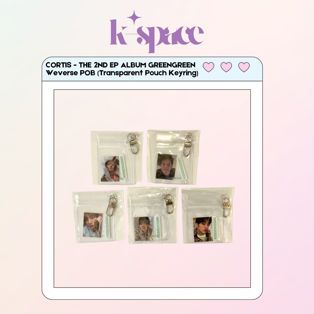 CORTIS - THE 2ND EP ALBUM GREENGREEN Weverse POB (Transparent Pouch Keyring)