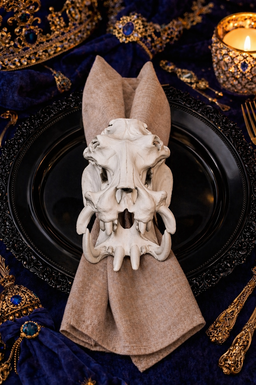 Rhino Skull Napkin Ring      