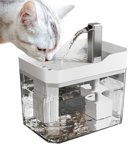  Emily Pets Cat Water Fountain, 2.5L Capacit
