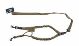 Emily pets pet leash  