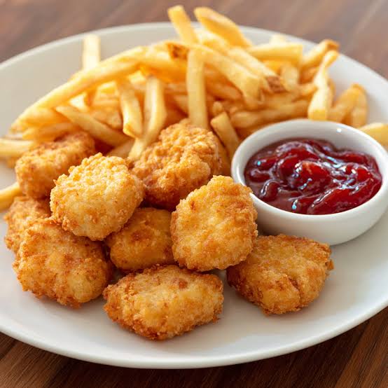 CHICKEN NUGGETS AND FRENCH FRIES
