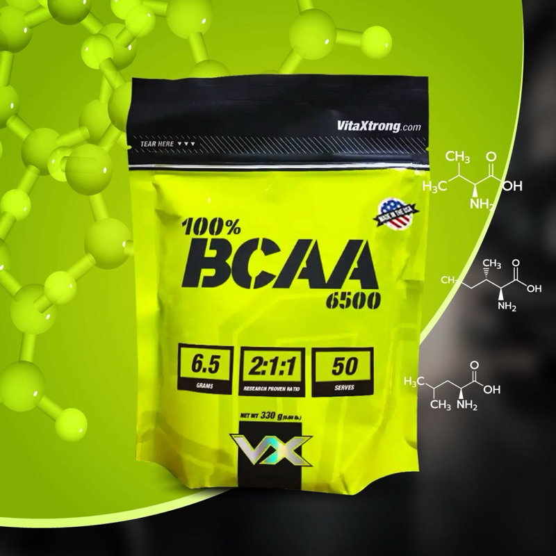 VITAXTRONG™ 100% BCAA 6500 Pure Powder (330g | 50 Servings) | 6,500mg BCAA 2:1:1 • Muscle Recovery, Endurance & Anti-Catabolic Support [VX]_5