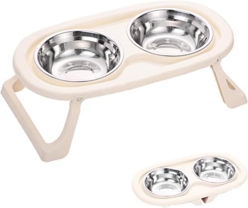 Emily pets pet bowl