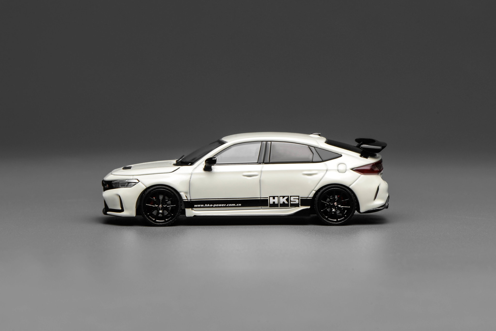 MOTOR HELIX MODEL 1/64 HONDA CIVIC TYPE-R (FL5) - HKS CHAMPIONSHIP WHITE_2
