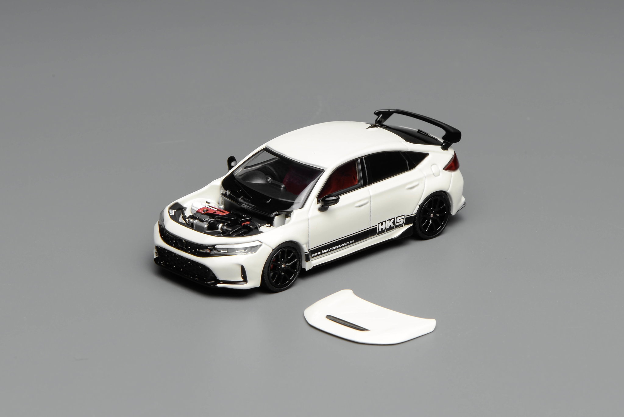 MOTOR HELIX MODEL 1/64 HONDA CIVIC TYPE-R (FL5) - HKS CHAMPIONSHIP WHITE_3