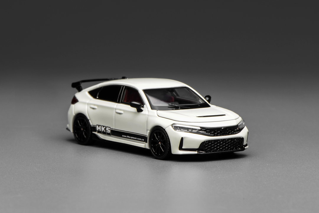 MOTOR HELIX MODEL 1/64 HONDA CIVIC TYPE-R (FL5) - HKS CHAMPIONSHIP WHITE