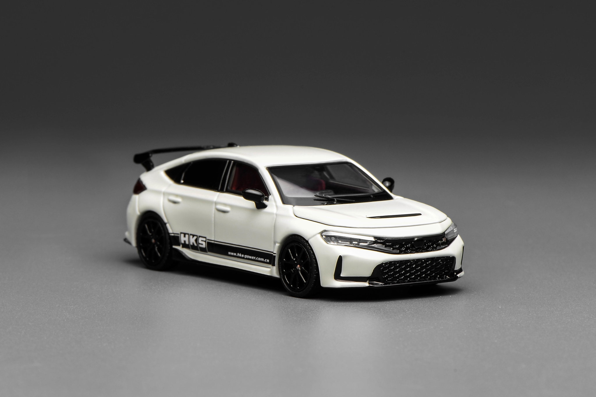 MOTOR HELIX MODEL 1/64 HONDA CIVIC TYPE-R (FL5) - HKS CHAMPIONSHIP WHITE_0