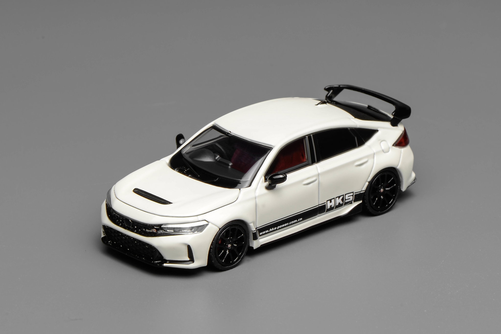 MOTOR HELIX MODEL 1/64 HONDA CIVIC TYPE-R (FL5) - HKS CHAMPIONSHIP WHITE_4