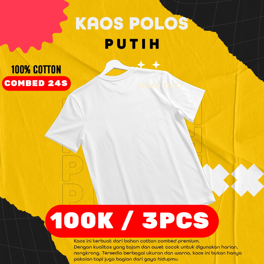 Putih 24s Dewasa - Promo 100k/3Pcs