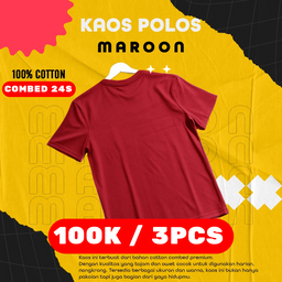 Maroon 24s Dewasa - Promo 100k/3Pcs