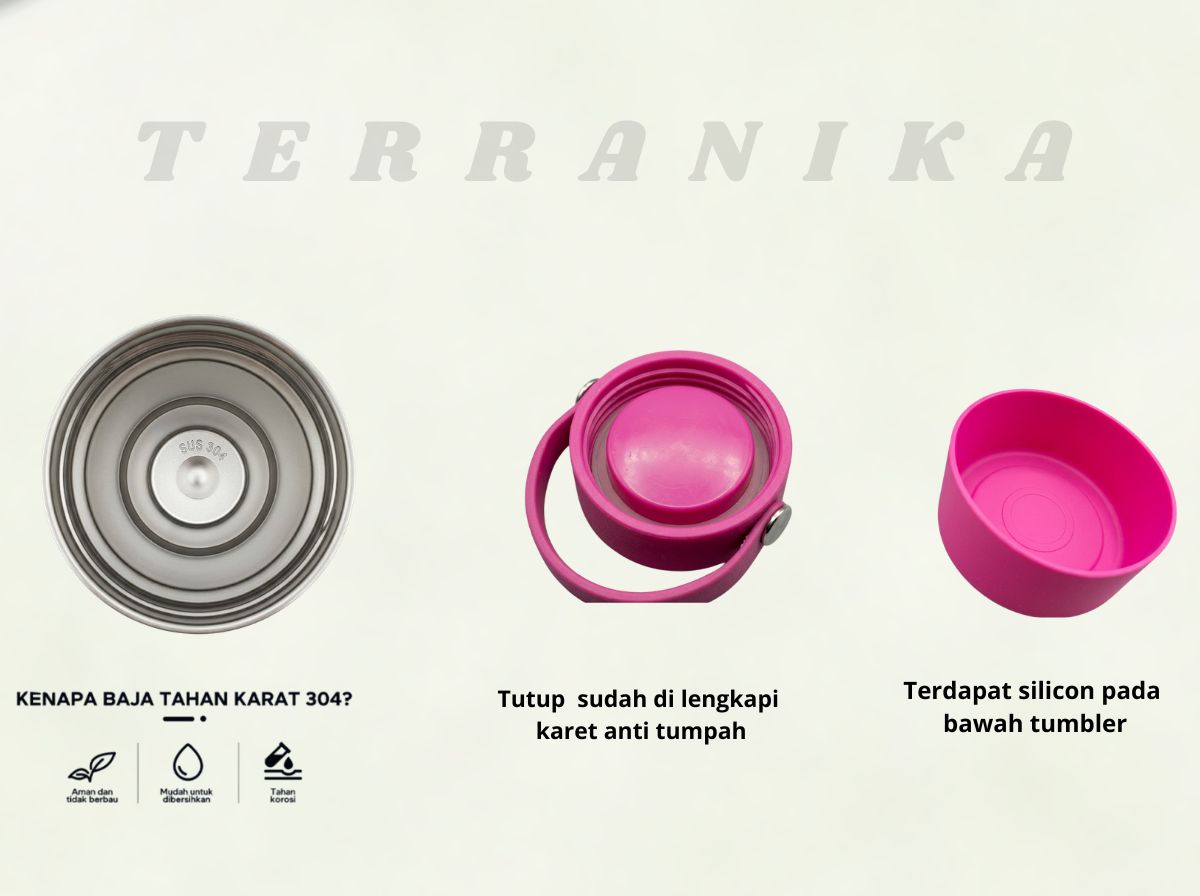 TERRANIKA Tumbler Stainless Steel 1200ml - Botol Minum Premium Jumbo Anti Bocor._1