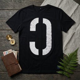 Denim & Devils Black Printed T-Shirt