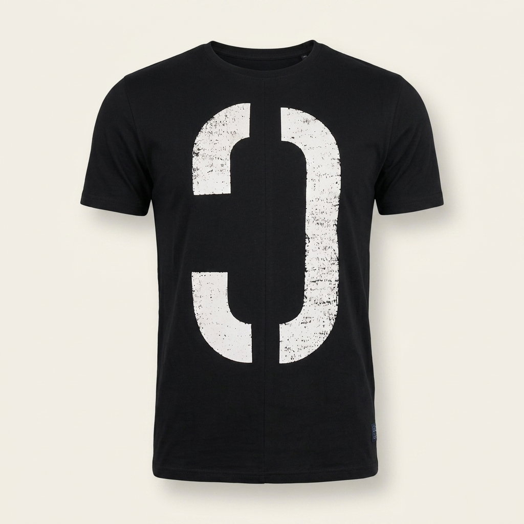 Denim & Devils Black Printed T-Shirt_2