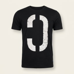 Denim & Devils Black Printed T-Shirt