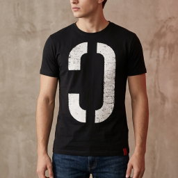 Denim & Devils Black Printed T-Shirt