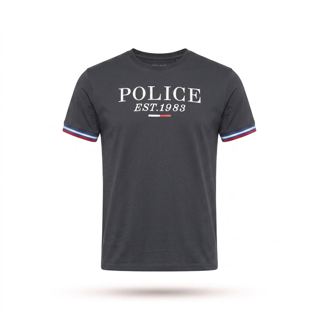 Police Brand Men's T-Shirt | Bodysize_1