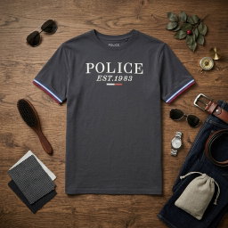 Police Brand Men's T-Shirt | Bodysize